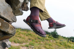 Crew Performance Split-Toe Socks (Dusty Plum)
