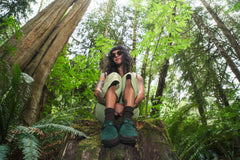 Mountain Clog - Leather Suede (Cascade Green)